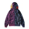 and Autumn Winter Men's Youth Light Down Cotton Blue Purple Contrast Hooded Sweater