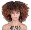 NXY Wigs Chemical Fiber Full Head Hair Kvinnlig liten Curly Explosive S headcover 220527