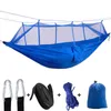 Camp Furniture 12 Colors 260*140cm Portable Travel Camping Hammock Outdoor Garden Indoor Sleeping Single Hammocks With Bag Bed