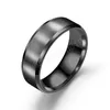 Fashion Charm Jewelry Ring Titanium Steel Black Rings For Women Men Lovers' Gifts