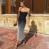 2022 OFF Schulterkristall Meerjungfrau Promkleid mit abnehmbarem Zug sexy Rückenfreies Abendkleid Paillettenblingbling schwarze Splitterkleider