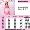 Vikita Kids Tutu Kleid für Mädchen Kleinkinder Sommer ärmellose Prinzessin es Mädchen Elegante Party Prom Kinder Kleidung 220429