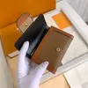 Clásico DAUPHINE COMPACT WALLET Mujeres Carteras de diseñador Cartera larga Titular de la tarjeta de crédito Estuche icónico de lujo Monederos cortos Lady Fashion257G