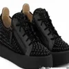 Giuseppe casual skor äkta läder sneakers män skor chaussures de designer loafers martin frankie odile korn diamant amkjkbfx000127705974