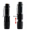 Q5 led flashlight torches portable mini waterproof aluminium alloy flash light adjustable zoomable focus battery flashlight lamp