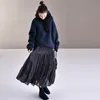 MICOCO Q2530 Korean version of foreign gas broken flower chiffon pleated skirt temperament elastic waist qiu dong female 220322