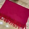 100 Wolle Langer Schal Luxus Winter Ganz guter Qualität Klassischer Brief Jacquard Designer Schal für Lady Scarves Skinfriendly Wa9499954