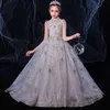 2022 Sequined Sliver Flower Girl Планты для свадеб кружев