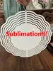 10 tum tom sublimering Vindspinnar sublimat metallm￥lning metallprydnad Dubbla sidor sublimerade ￤mnen DIY julfestg￥vor Halloween dekoration