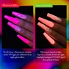 Brilho fluorescente de gel de unha nxy em polonês escuro semi perma néon luminoso soak off uv led verniz manicure para s arte 0328