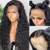 Perruques de cheveux Wigs Water Lace Lace Front HD frontal brésilien pour femmes humaines 4x4 Ferme profonde pré-cueillie 220722