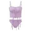 Slaapkleding voor dames sexy lingerie voor vrouwen leer korset kanten bureaus racy mousseline valentijnsdag dag outfitwomen's