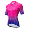 2024年女性のトライアスロンサイクリングジャージー半袖MTB MAILLOTバイクシャツダウンヒルプロチームTricota Mountain Bicycle Clothing