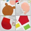 Emballage cadeau 6pcs Sac à coudre artisanal Kit de Noël Enfants BagGift