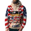 American road route 66 maglione stampato in 3d harajuku streetwear primavera autunno con cappuccio abbigliamento casual da uomo 4xl 220725