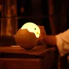 Led Children Night Light For Kids Soft Silicone USB Rechargeable Bedroom Decor Gift Animal Chick Touch Night Lamp MOONSHADOW228O300b