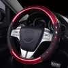 Coprivolanti di lusso 3D antiscivolo personalizzati carini accessori per auto in pelle colorata in PVC per ragazze donneSteering