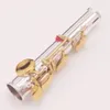 MFC Professional Flute 271s Silver Plated Flute Gold Key Instrument Intermediate Student Curved Headjoint Flutes 16 Hole Close