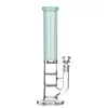 REANICE hookah Green Glass Bong Straight Thick for Smoking Glass Water Honeycomb Bubbler with 14.5mm Bowl (32cm /12.5inch)