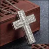 Pendanthalsband korsar f￶r kvinnor smycken g￥va trendig kristen Jesus gl￤nsande kubik zirkonium zirkonhalsband sier hjewelry droppe deliv dhxcb