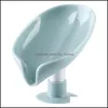 Leaf Shape Soap Bo Drain Holder Boxes Other Building Supplies Bathroom Shower Soaps Holders Sponge Storage Plate Tray Supplie Drop Delivery