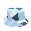 Bucket Hats Floral Flowers Fisherman Hat Double Side Wearing Camouflage Sunshade Caps Spring Summer Casual Beach Basin Hat JLB15063