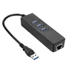 Networking Hubs USB 30 Port HUB to RJ45 Gigabit Ethernet Adapter Card Network Cable Plug and Play Driver High Speed 1000Mbps9765503