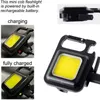 Mini lampe de poche LED, lampe de travail, torche de poche Portable, porte-clés, Rechargeable par USB, pour le camping en plein air, 3250394