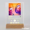 パーソナライズされたナイトライトUSBカスタマイズされたSpotify Acrylic Music Board POスタイルカップル記念日POアルバムPLAQUE 220608