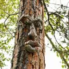 Old Man Tree Hugger Garden Art Outdoor zabawna twarz rzeźba kapryśna dekoracja Funning 220728