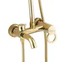 Badezimmer-Duschsets Luxus Gold 8 "Regenkopf-Set-Wasserhahn mit Handbrause-Mischbatterie Wandmontage KGF406Bathroom