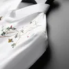 Koszula męska 2022 Jesień Z Długim Rękawem Dorywczo Biznes Dress Slim Streetwear Social Tuxedo Men Odzież