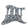 SSS 11 hål 4Ply Electric Guitar PickGuard Grey Pearl Scratch Putt med skruvar gitarrtillbehör