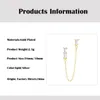 Stud Gold Silber Überzogene Kette Ohrringe Luxus Zirkonia Koreanische Mode Halloween Für Frauen Großhandel AccesoriosStud Odet22 Farl22