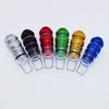 Colorful Portable Aluminium Alloy Removable Pipes Dry Herb Tobacco Filter Silver Screen Handpipes Mouthpiece Cigarette Holder Catcher Taster Bat One Hitter