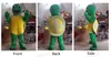 Halloween Green Turtle Mascot Costume Cartoon thème personnage du carnaval festival fantaisie habille de Noël adultes taille de fête