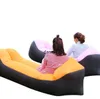 Hot lazy backrest sleeping bags fast inflatable foldable air beds portable outdoor camping traveling sleep bag traveling beach water mattress bed sofa chair