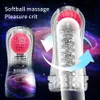 Male Masturbation Device Transparent Airplane Cup Glans Exercise sexy Toy Built-in Stimulation Ball 18