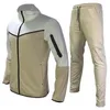 Cienki technik Prole Men Designer Designer Stupy Dwuczęściowy zestaw sportowych spodnie dresowe z długim rękawem na wiosenną jesień 3xl męskie odzież