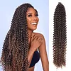 22" Wasserwelle für Passion Twist Hair Kanekalon Ombre Blonde Bulk Hair Pre Twist Passion Twist Häkelhaar