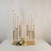 decoration Metal Candle Holder Candlestick Flower Vase Wedding Table Centerpiece Candelabra Pillar Stand Road Lead Party Decor imake331