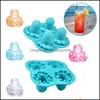 Herramientas para helado, cocina, comedor, Bar, hogar, jardín, forma de pulpo creativa, bandeja con molde, bandejas para cubitos de hielo Diy Dh3Ti