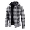 Autumn Winter Jacket Men Warm Cashmere Casual Wool Zipper Slim Fit Fleece Jacket Men Coat Dress Knitwear Male 220801