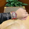 Uhren Armbanduhr Designer Richa Milles Skeleton Herren-Armbanduhr mit automatischer mechanischer Uhr, ausgehöhlt mit Diamant All Over the Sky Star