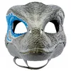 Halloween Dragon Dinosaur Mask Otwarte usta Lateksy Horror nakrycia głowy Dino Party2454552