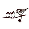 Decorações de jardim Decoração de pássaros de metal pássaros ao ar livre beija -aves pardal robin estátuas decorativas de decoração de decoração de arte ornninentsgarden