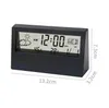 LCD Student Bedside Led Clock Creative Digital Clock Multi-function Weather Electronic Alarm Clock with Temperature Humidity