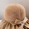 Анти -ультрафиолетовые женщины большие широкие ковша шляпа летняя сладкая бахновая полость вязаные солнцезащитные шляпы склад