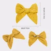 New 6inch Fable Bow Hair Clips Baby Lace Embroidery Hair Bow Hairpins Girls Kids Barrettes Curled Edge Nylon Headband2865959