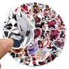 50Pcs/Lot Alastor Stickers Hazbin Hotel Sticker Helluva Boss Cute Graffiti Stickers Suitcase Guitar Waterproof Decals